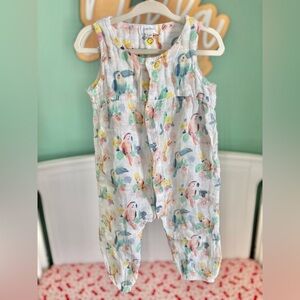 Angel Dear 12-18 month cotton gauzy sleeveless romper